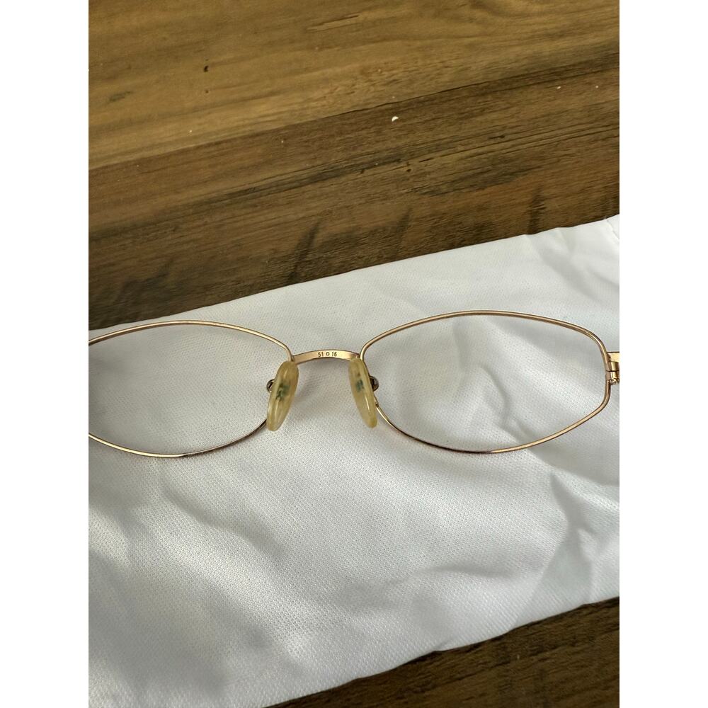 Vintage Oscar De La Renta Gold (51•16) Skinny Glasses - Picture 3 of 6
